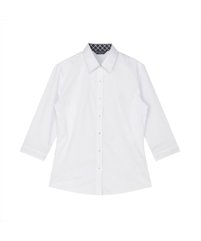 トーキョーシャツ TOKYO SHIRTS 【透け防止】 レギュラー 七分袖 形態安定 レディースシャツ （ブルー） ブルー