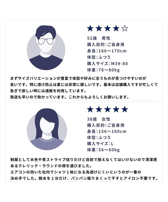 トーキョーシャツ TOKYO SHIRTS 【透け防止】 レギュラー 七分袖 形態安定 レディースシャツ （ブルー） ブルー