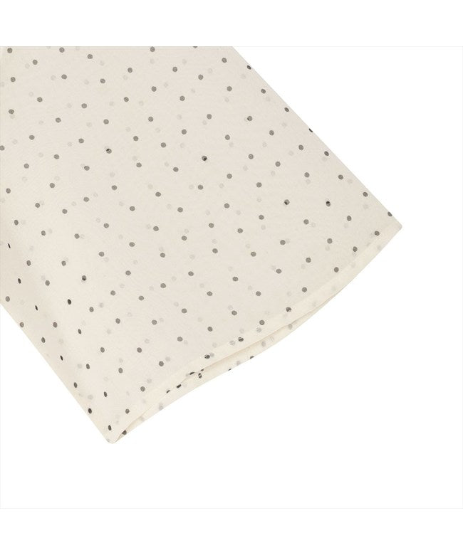 トーキョーシャツ TOKYO SHIRTS ランダムドット  シフォンブラウス 五分袖 レディース （オフホワイト） オフホワイト
