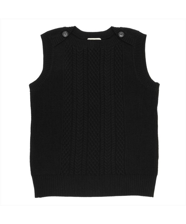 TOKYO SHIRTS Boat Neck Knit Vest for Women