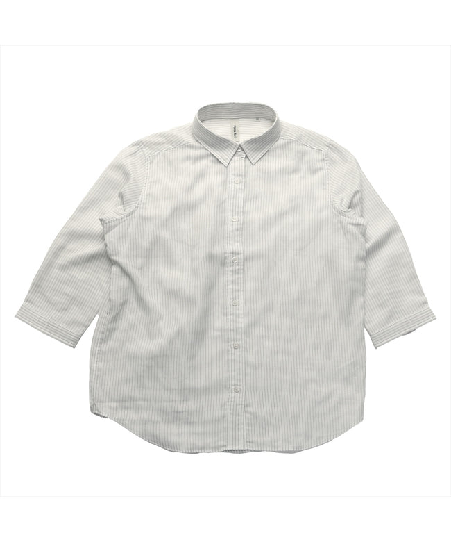 トーキョーシャツ TOKYO SHIRTS 【Pitta Re:)】 Wガーゼ レギュラー衿 綿100％ 七分袖シャツ （ベージュ） ベージュ