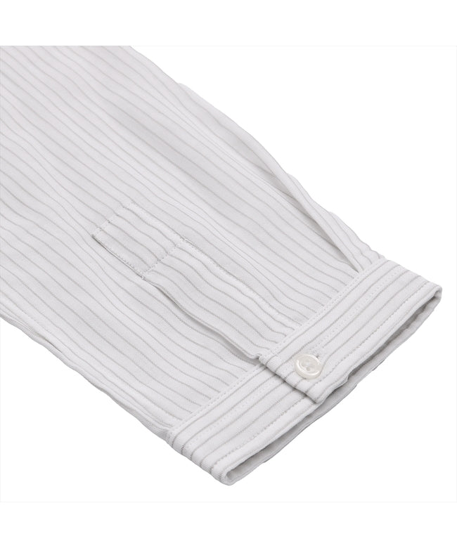 トーキョーシャツ TOKYO SHIRTS 【Pitta Re:)】 Wガーゼ レギュラー衿 綿100％ 七分袖シャツ （ベージュ） ベージュ