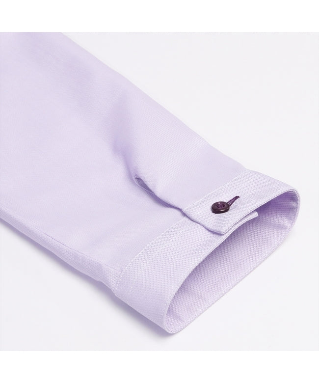 トーキョーシャツ TOKYO SHIRTS 形態安定ノーアイロン スキッパー衿 七分袖レディースシャツ （パープル） パープル
