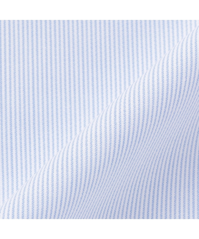 トーキョーシャツ TOKYO SHIRTS 形態安定 ワイド衿 七分袖 レディースシャツ （サックス） サックス