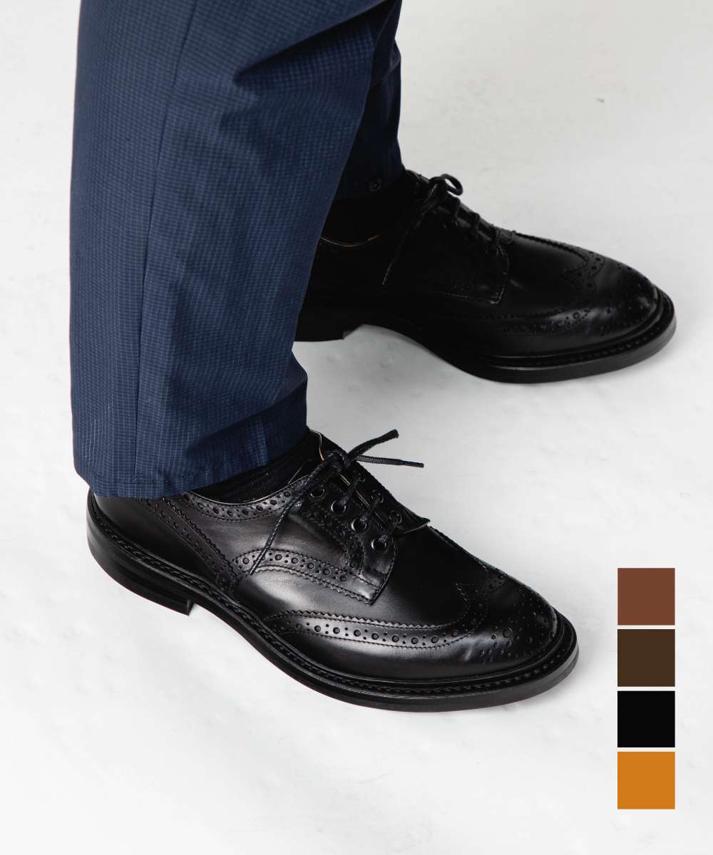 トリッカーズ Tricker's トリッカーズ Tricker's BOURTON バートン COUNTRY SHOE カントリー シューズ 5633 メンズ シューズ （ブラック/LEATHER SOLE） ブラック/LEATHER SOLE