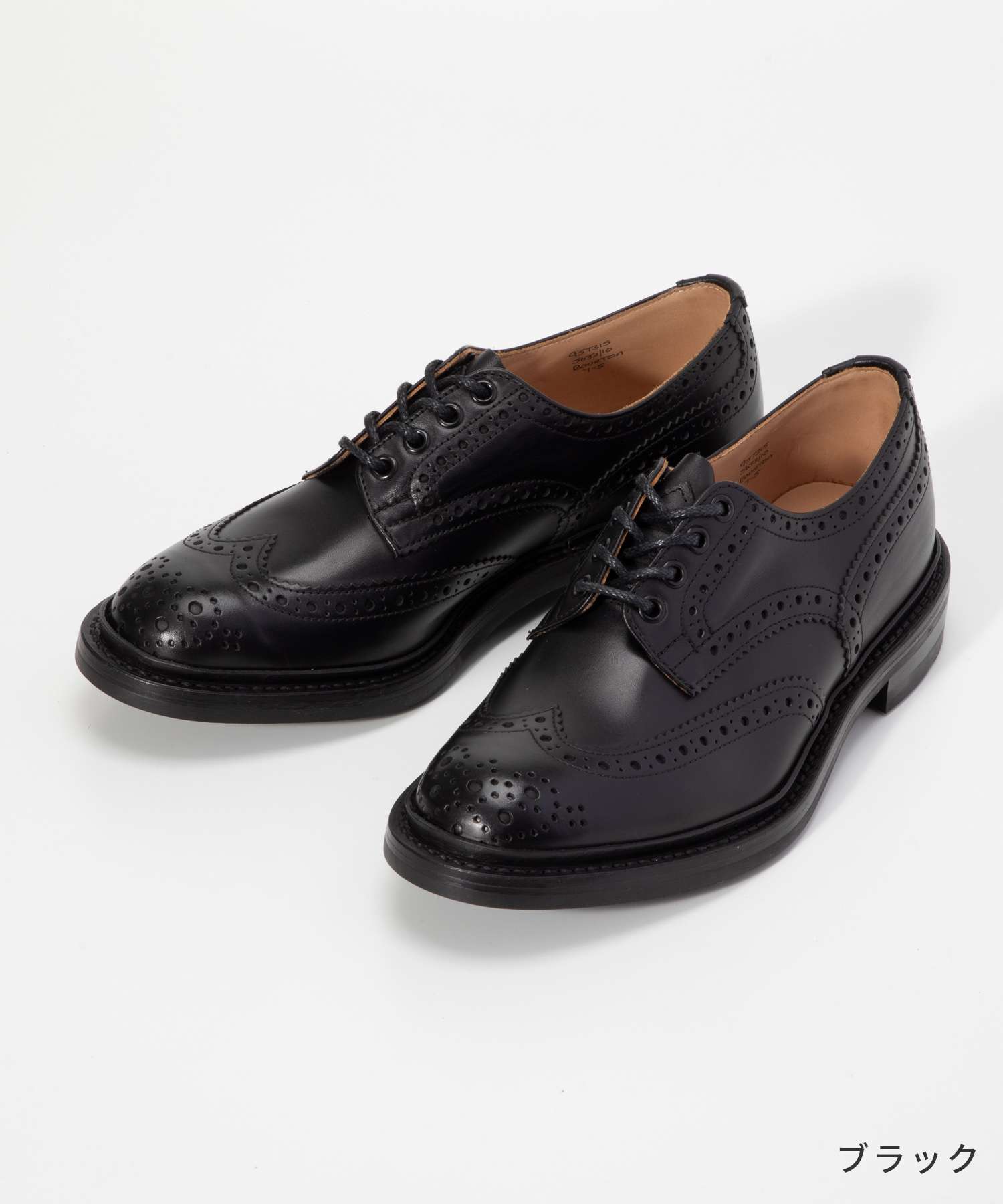 トリッカーズ Tricker's トリッカーズ Tricker's BOURTON バートン COUNTRY SHOE カントリー シューズ 5633 メンズ シューズ （ブラック/LEATHER SOLE） ブラック/LEATHER SOLE