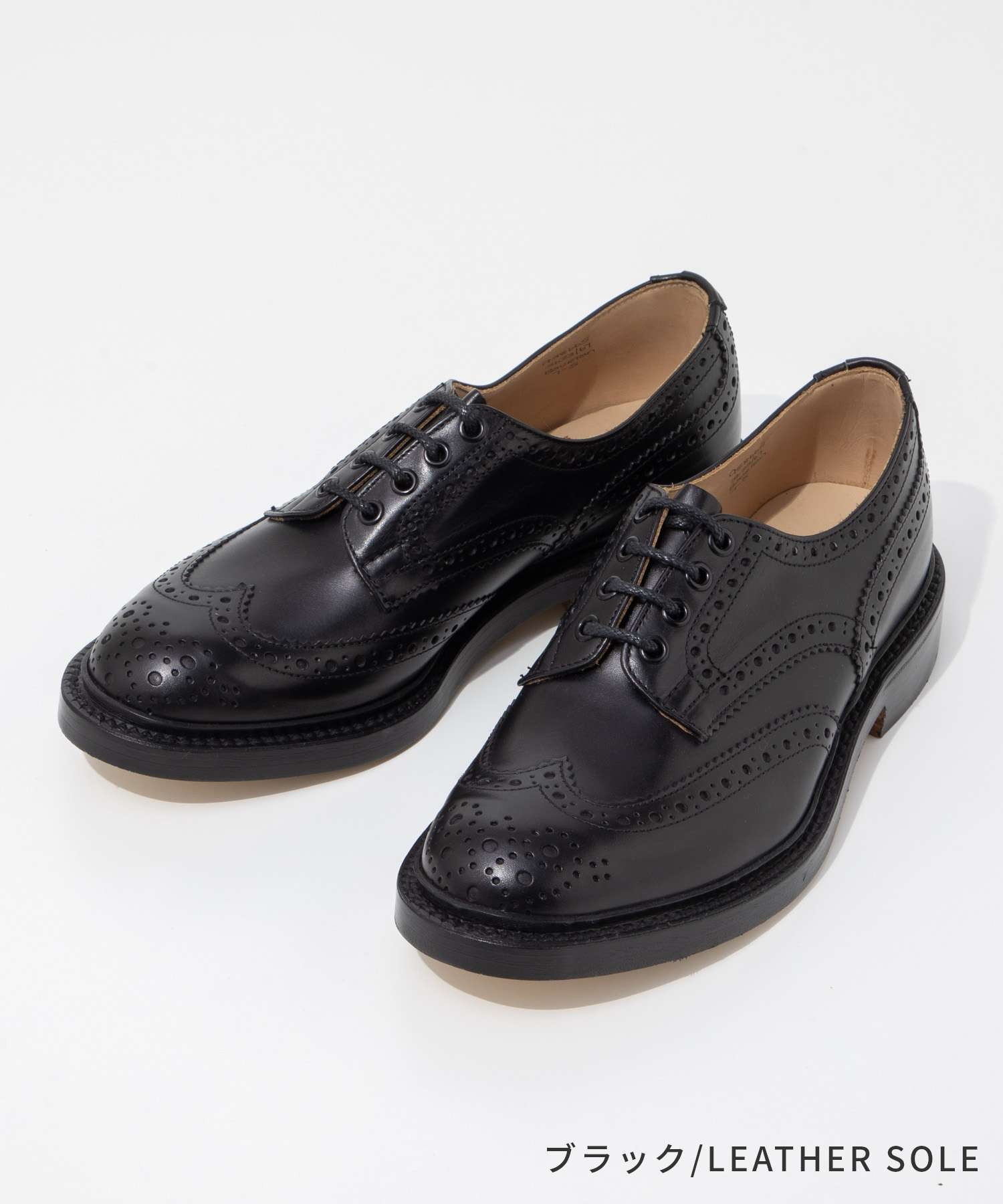 トリッカーズ Tricker's トリッカーズ Tricker's BOURTON バートン COUNTRY SHOE カントリー シューズ 5633 メンズ シューズ （ブラック/LEATHER SOLE） ブラック/LEATHER SOLE