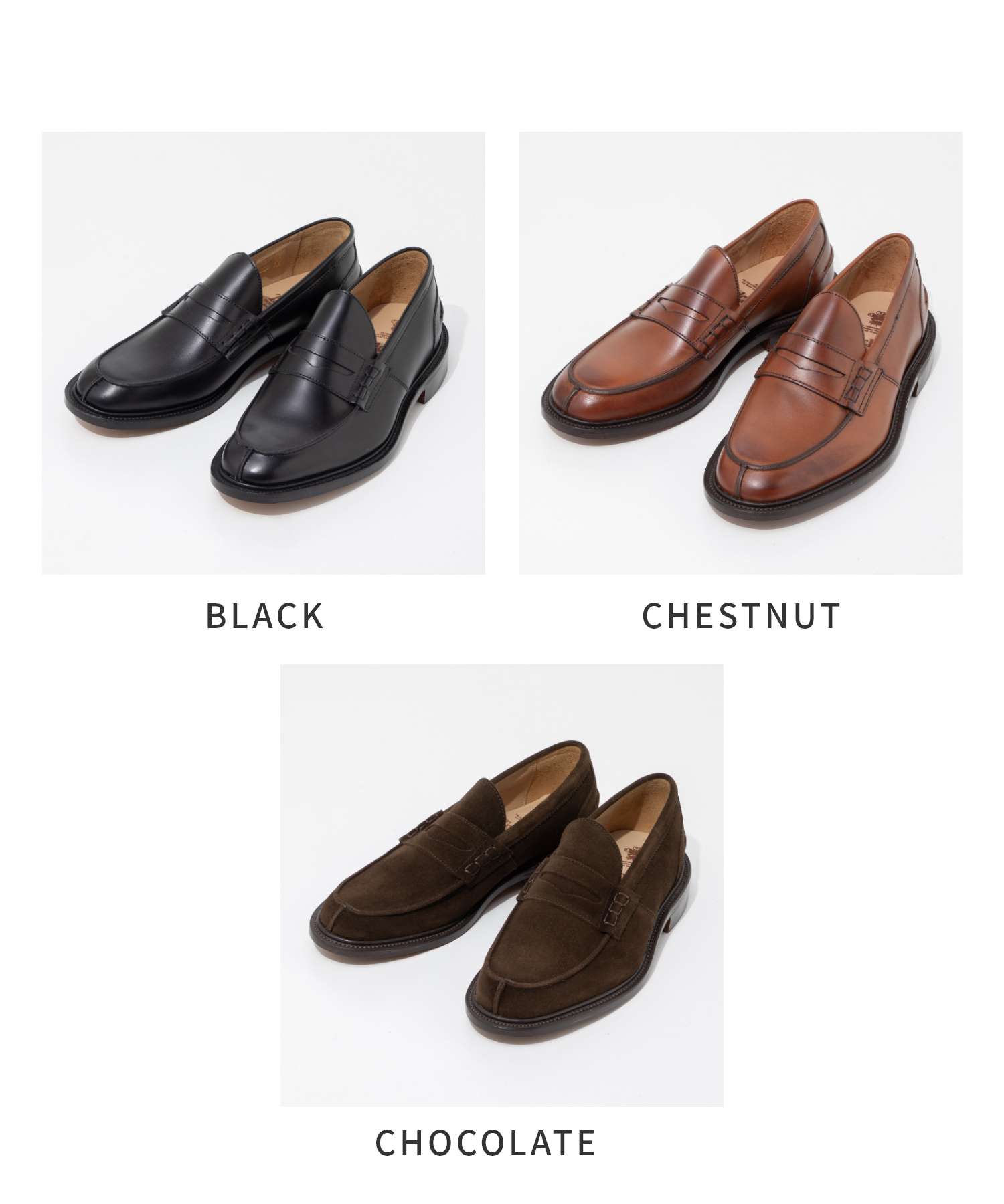トリッカーズ Tricker's トリッカーズ Tricker's JAMES ジェームズ PENNY LOAFER コインローファー 3227 モカシン メンズ シューズ （CHESTNUT） CHESTNUT