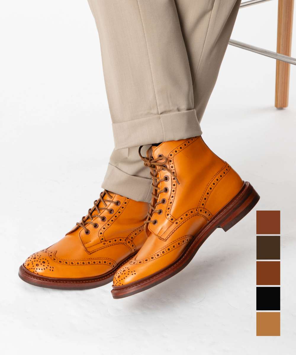 トリッカーズ Tricker's トリッカーズ Tricker's STOW ストウ COUNTRY BOOTS カントリー ブーツ M5634 カントリー メンズ シューズ （マロン(5634/25)） マロン(5634/25)