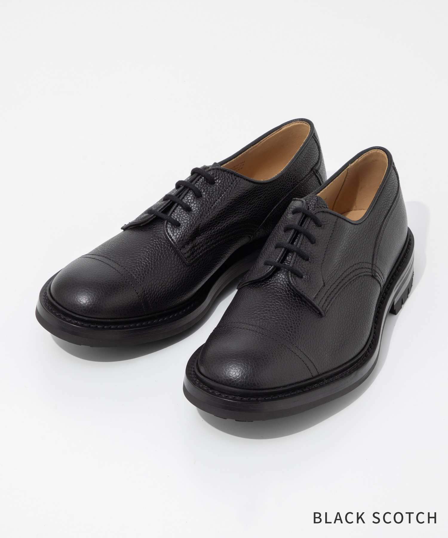 トリッカーズ Tricker's トリッカーズ Tricker's MATLOCK マトロック CAP TOE SHOES キャップ トゥ シューズ 6896 ビジネスシューズ メンズ シューズ （BLACK SCOTCH） BLACK SCOTCH