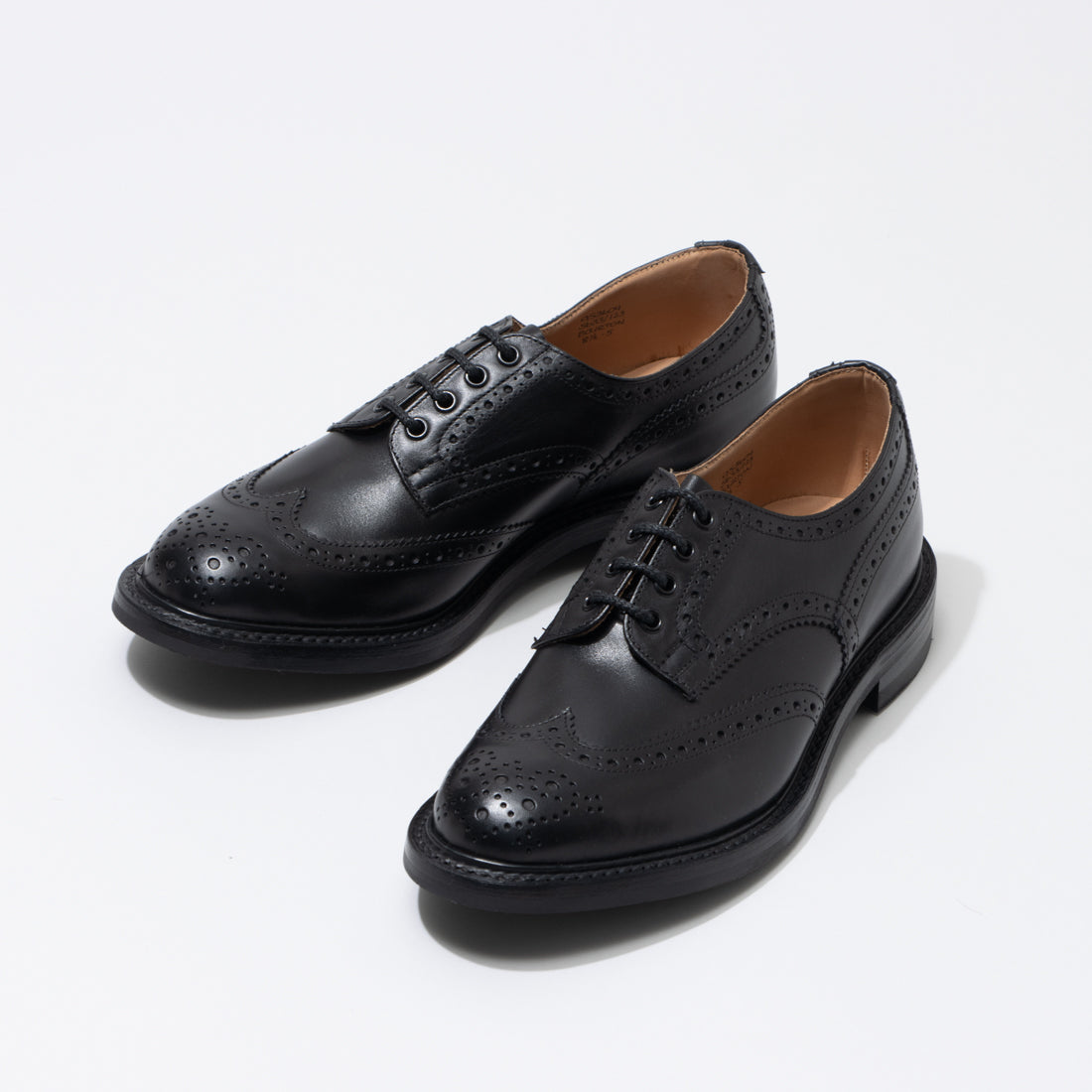 トリッカーズ Tricker's  レザーウィングチップ BOURTON 5633,BLACK