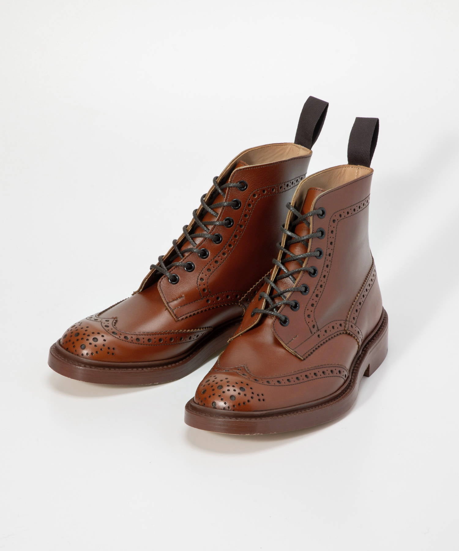 トリッカーズ Tricker's 5634 STOW DAINITE SOLE 5 FIT ブーツ メンズ シューズ ストウ ダイナイトソール フィッティング5 ウィングチップ カントリーブーツ （マロン） マロン