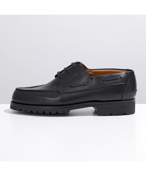 靴 J.M. WESTON 690 YACHTING DERBY JM WESTON Men's Yachting Derby #690 Leather Shoes in Black Soft