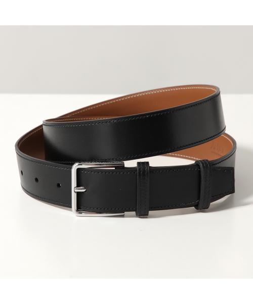 ジェイエムウエストン J.M. WESTON J.M.WESTON ベルト 7035101SIP00 レザー ロゴ （ブラック×ブラウン） ブラック×ブラウン