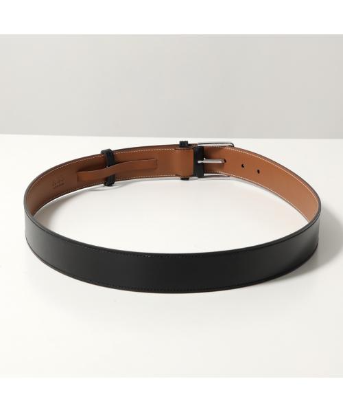 ジェイエムウエストン J.M. WESTON J.M.WESTON ベルト 7035101SIP00 レザー ロゴ （ブラック×ブラウン） ブラック×ブラウン