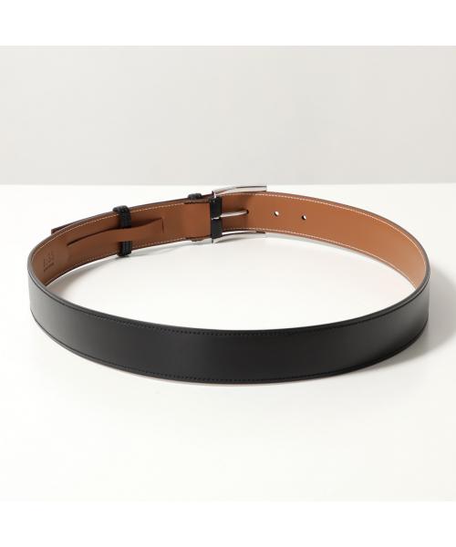ジェイエムウエストン J.M. WESTON J.M.WESTON ベルト 703510100S00 レザー ロゴ （ブラック×ブラウン） ブラック×ブラウン