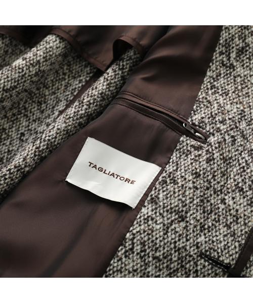 タリアトーレ TAGLIATORE TAGLIATORE バルカラーコート LOYD/S ST 260015 ネップツイード （1214/ホワイト×ブラウン） 1214/ホワイト×ブラウン
