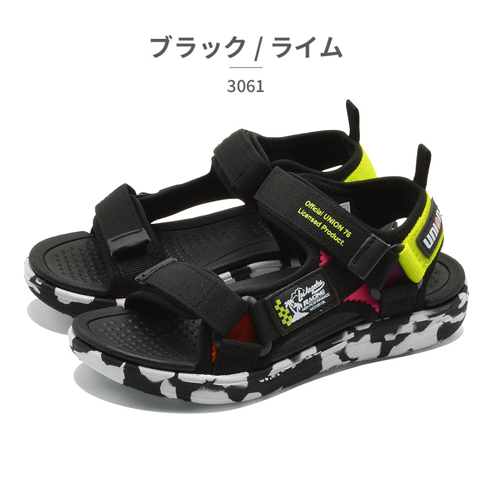 ツルヤ TSURUYA Union 76 Lubricants サンダル キッズ 3061 ユニオンナナロクスポーツサンダル （イエロー） イエロー