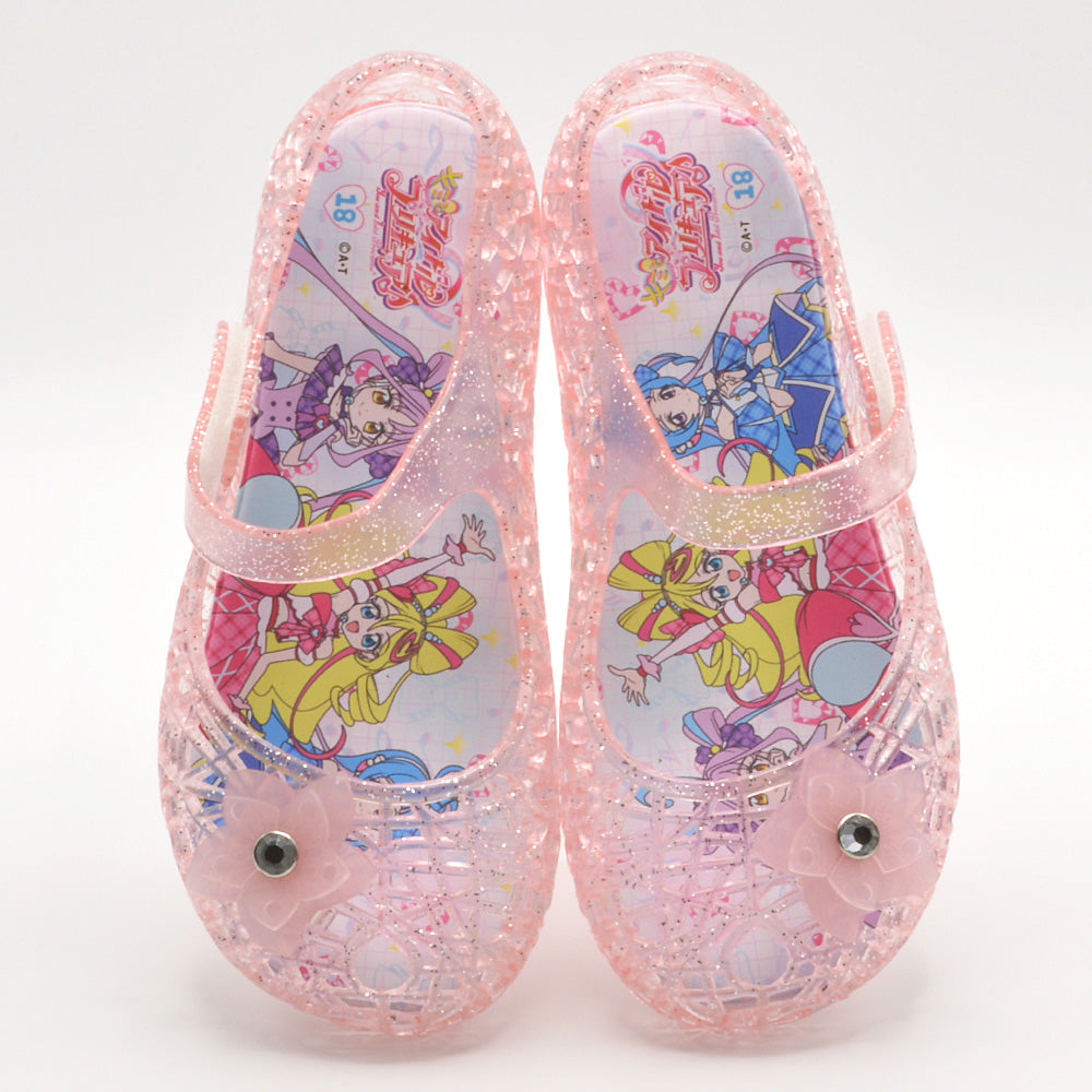 ツルヤ TSURUYA プリキュア サンダル キッズ 3907 キミとアイドルプリキュア 光る靴 フラッシュシューズ （ピンク） ピンク