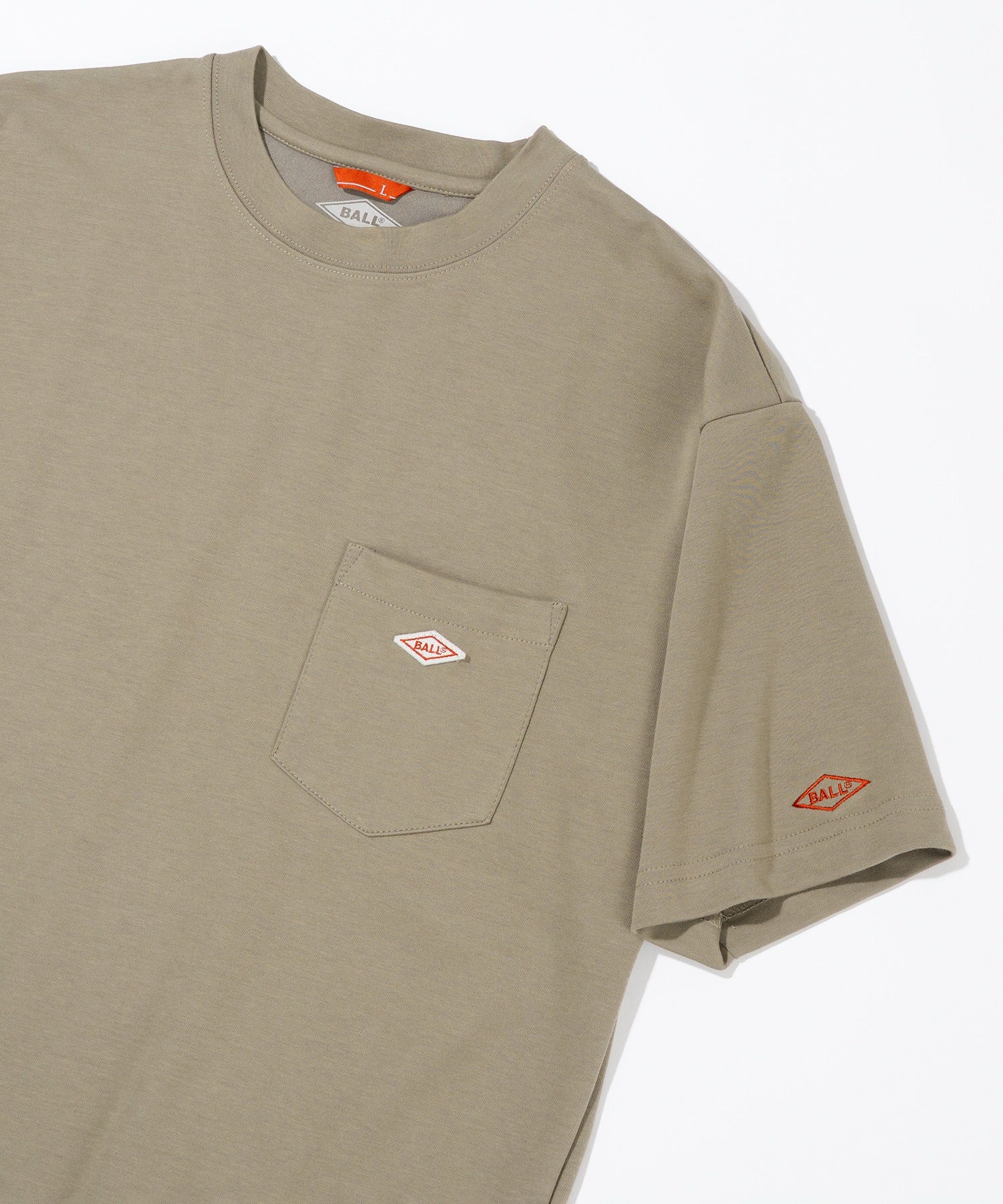 ボール BALL 冷感加工ポンチポケットTシャツ 55731 （モカ） モカ