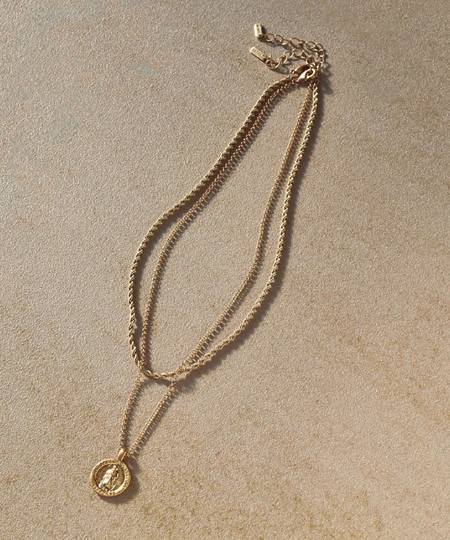 ゴールディ GOLDY 【GOLDY】ツイストチェーン チェーン レイヤード ネックレス ゴールド シルバー 二重 アクセサリー コインネックレス / 3230409