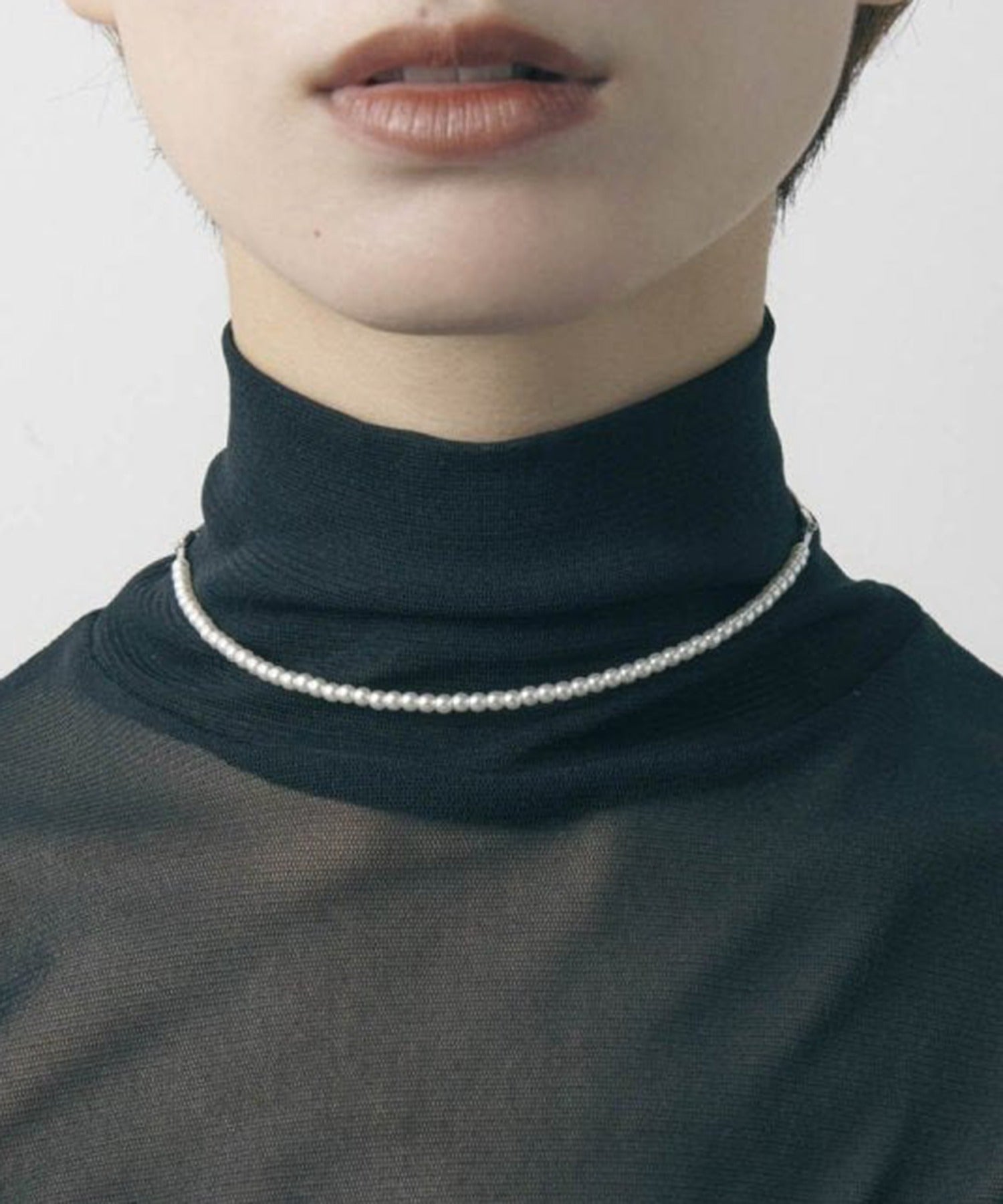 ゴールディ GOLDY アーチ バック ロング パールネックレス 3241002 （シルバー） シルバー