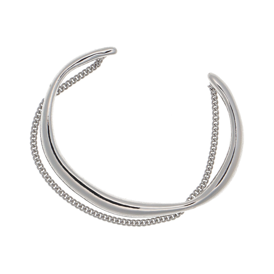 ゴールディ GOLDY アレルギー対応 チェーンレイヤード ラインバングル 4250406 （シルバー） シルバー