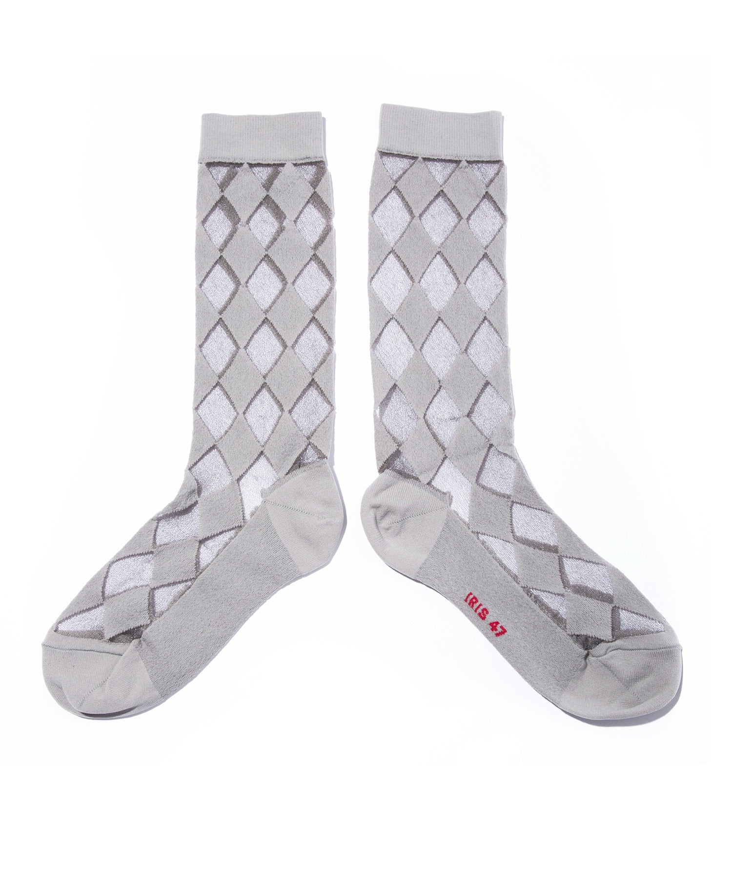 イリスフォーセブン IRIS47 checker socks SO3 （グレー） グレー