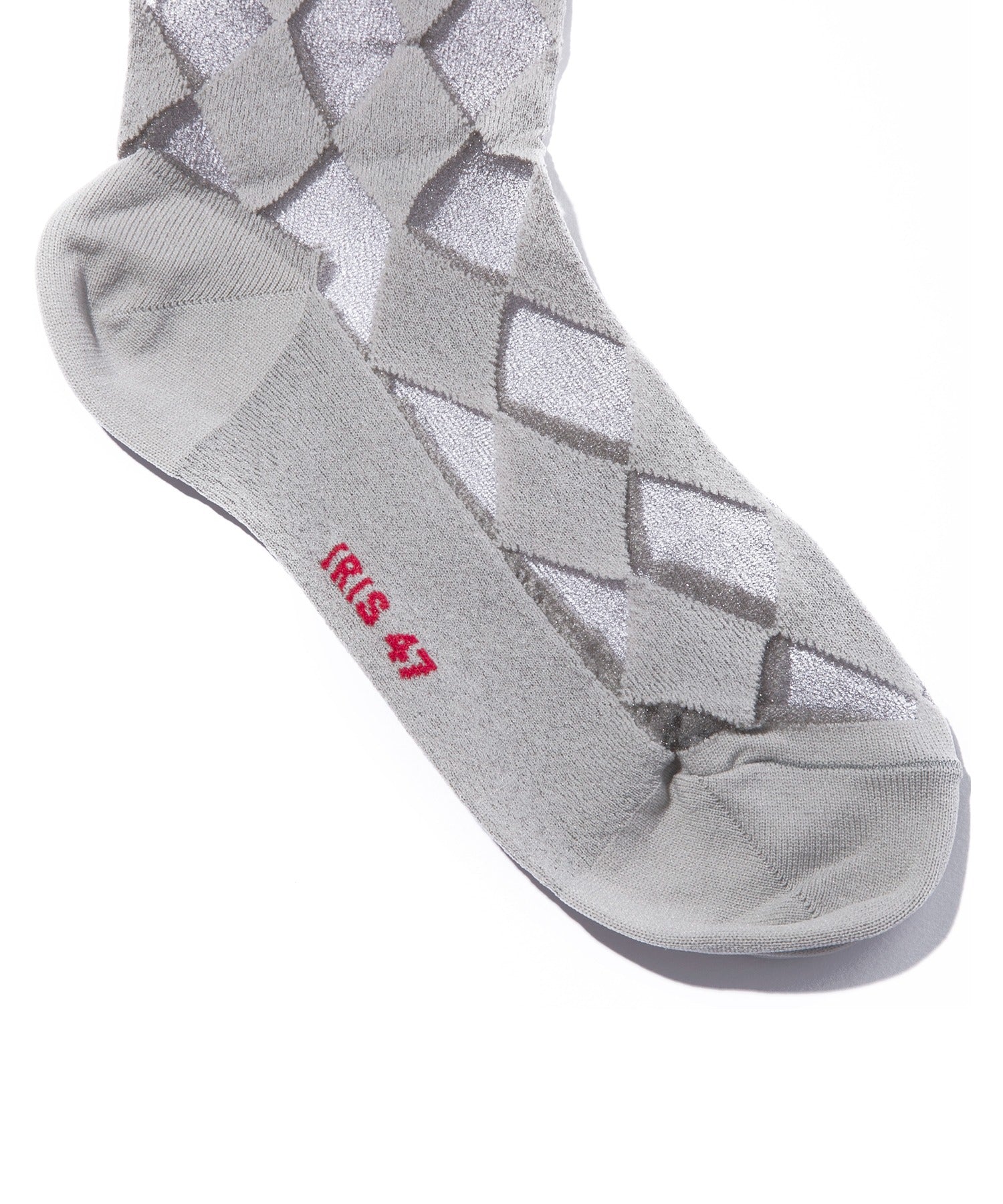 イリスフォーセブン IRIS47 checker socks SO3 （グレー） グレー