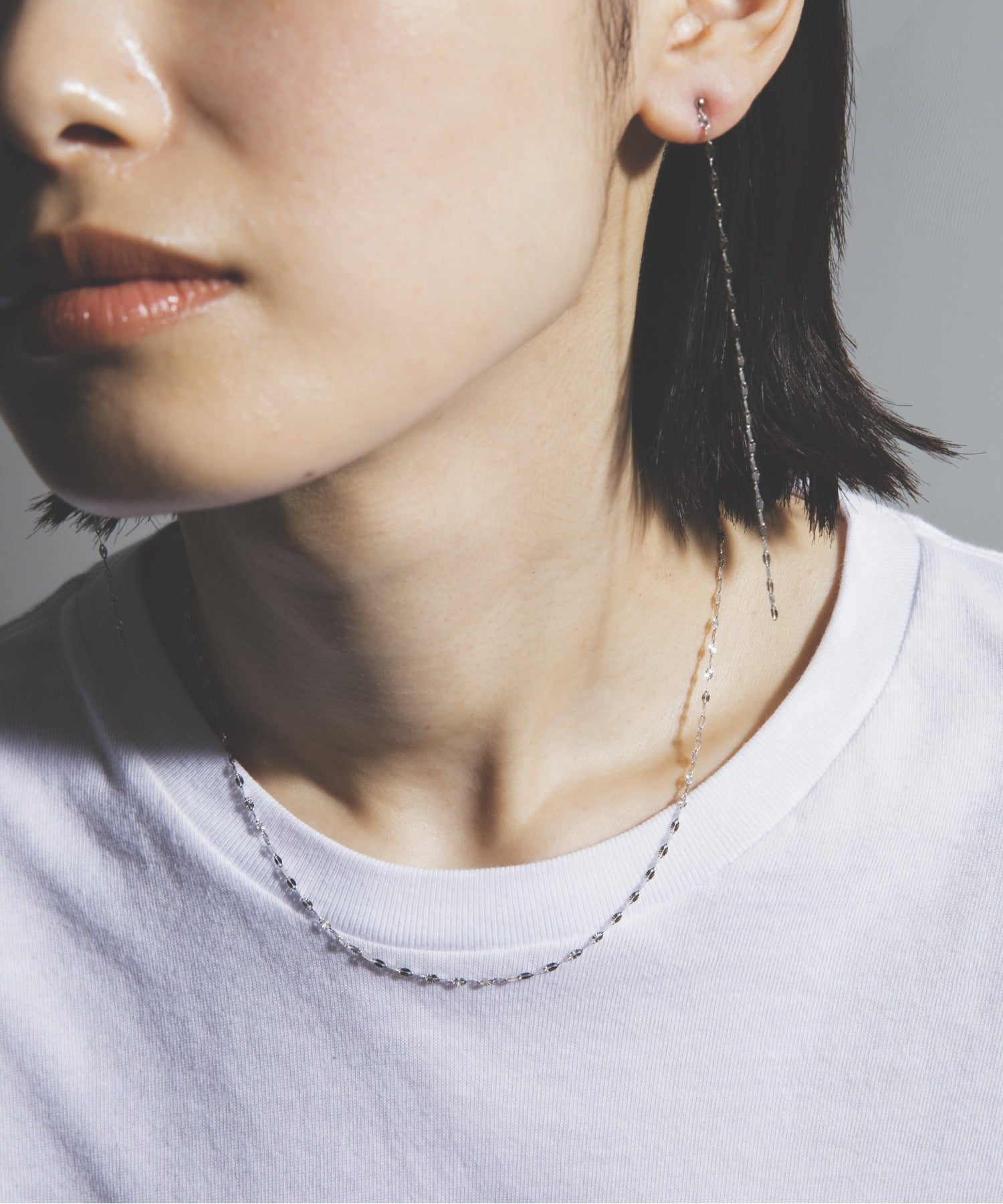 ルボンボン les bon bon 【les bon bon / ルボンボン】sunlight necklace white gold / サンライトネックレス ホワイト ゴールド