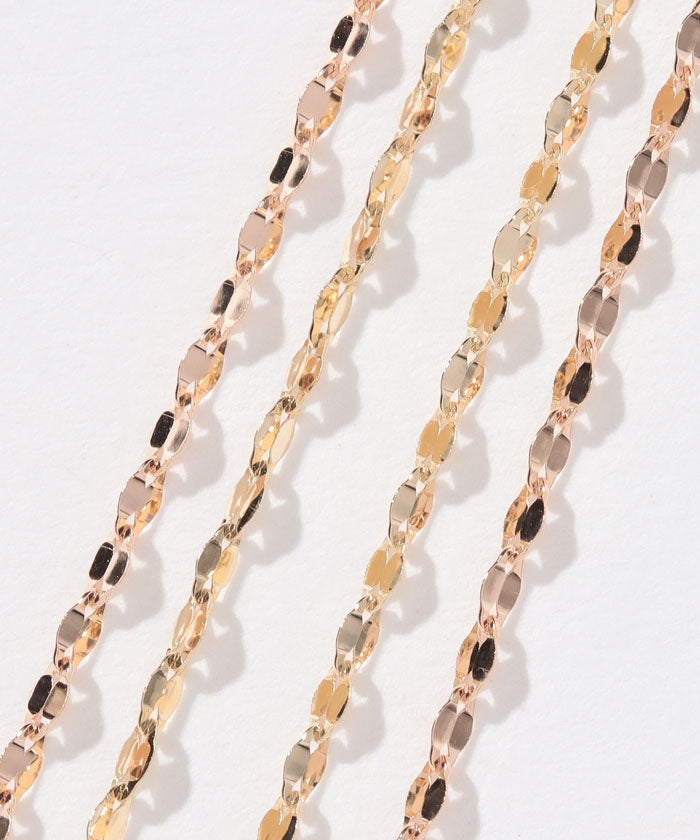 ルボンボン les bon bon 【les bon bon / ルボンボン】victoria double necklace pink gold×yellow gold /ネックレス ゴールド