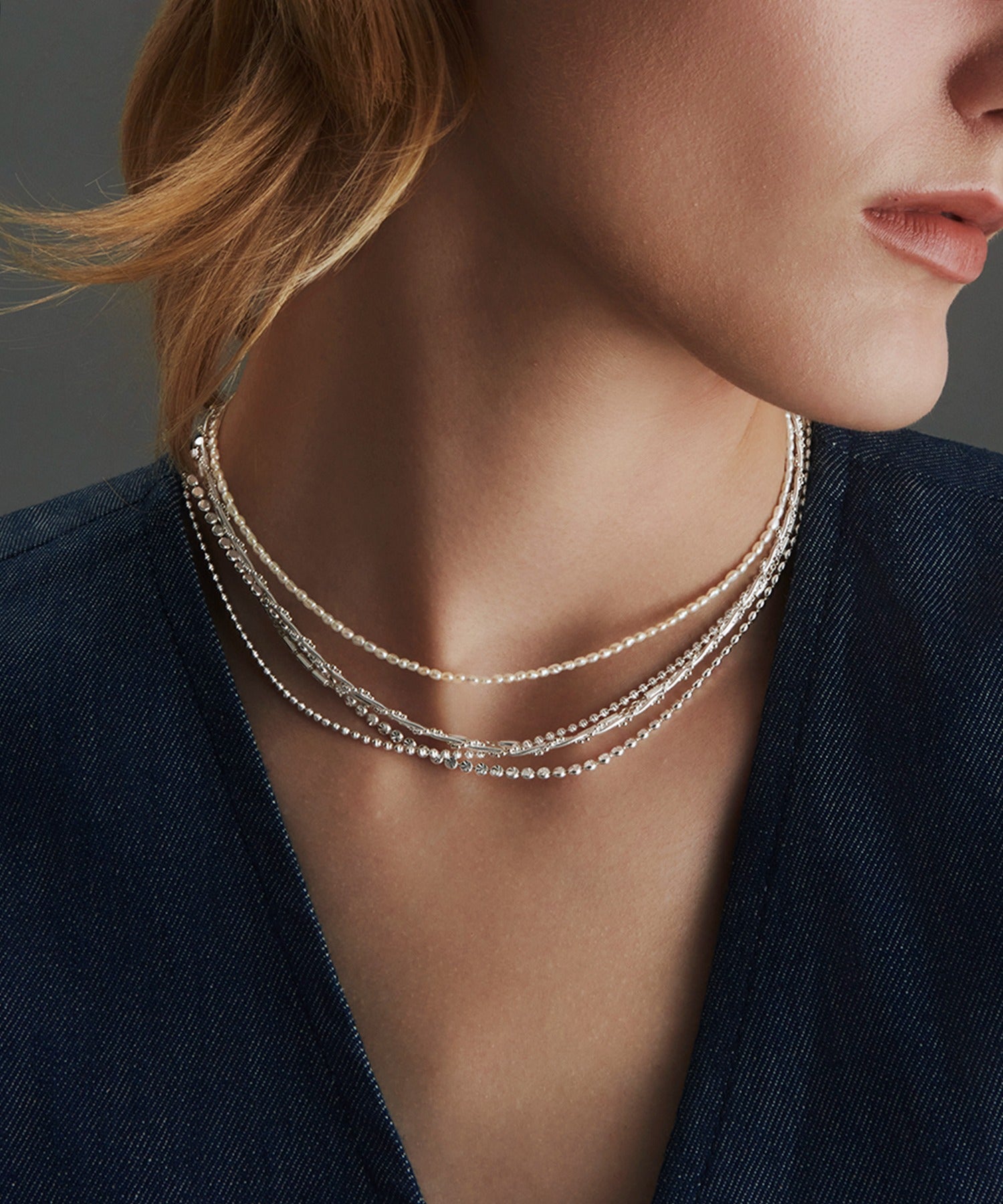 ルボンボン les bon bon botanica fiore necklace/ボタニカ フィオーレ ネックレス BOB621 （シルバー） シルバー