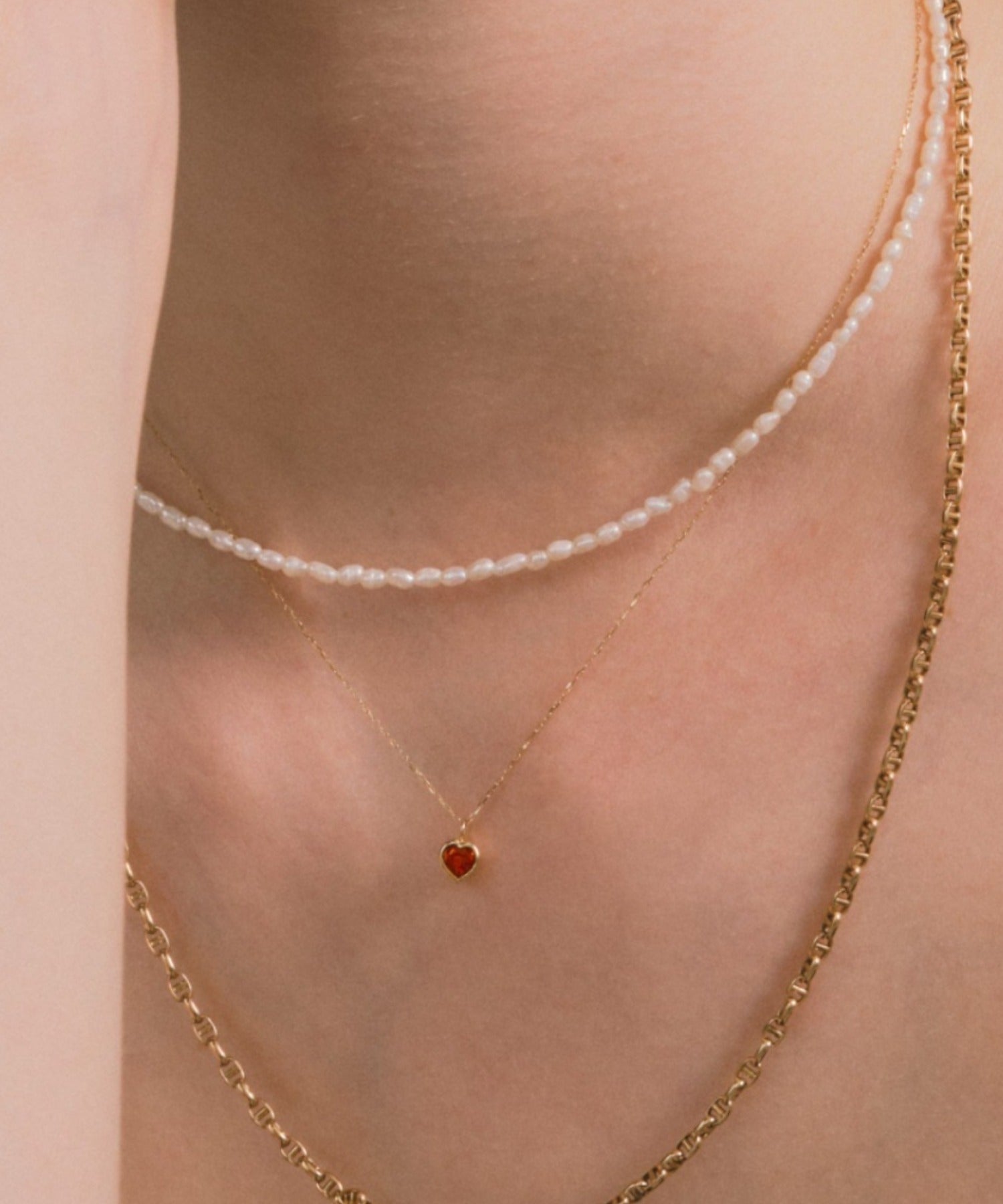 ルボンボン les bon bon happiness necklace BOB238 （レッド） レッド