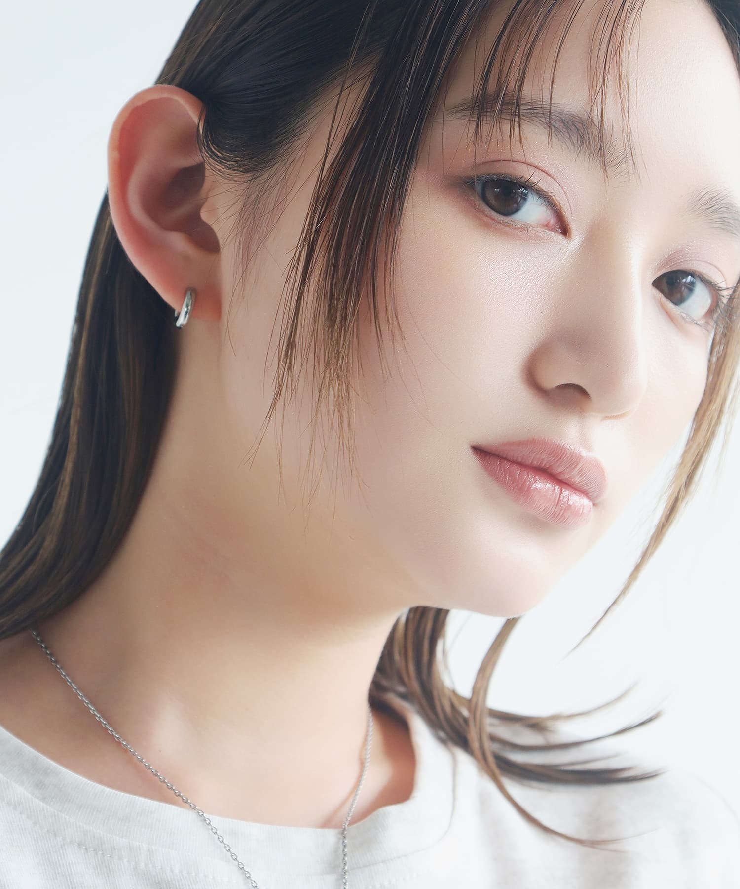エルエイチエムイー LHME 【WEB限定】”Dear”チャンキーフープピアスS/サージカルステンレス（金属アレルギー対応） （シルバー） シルバー