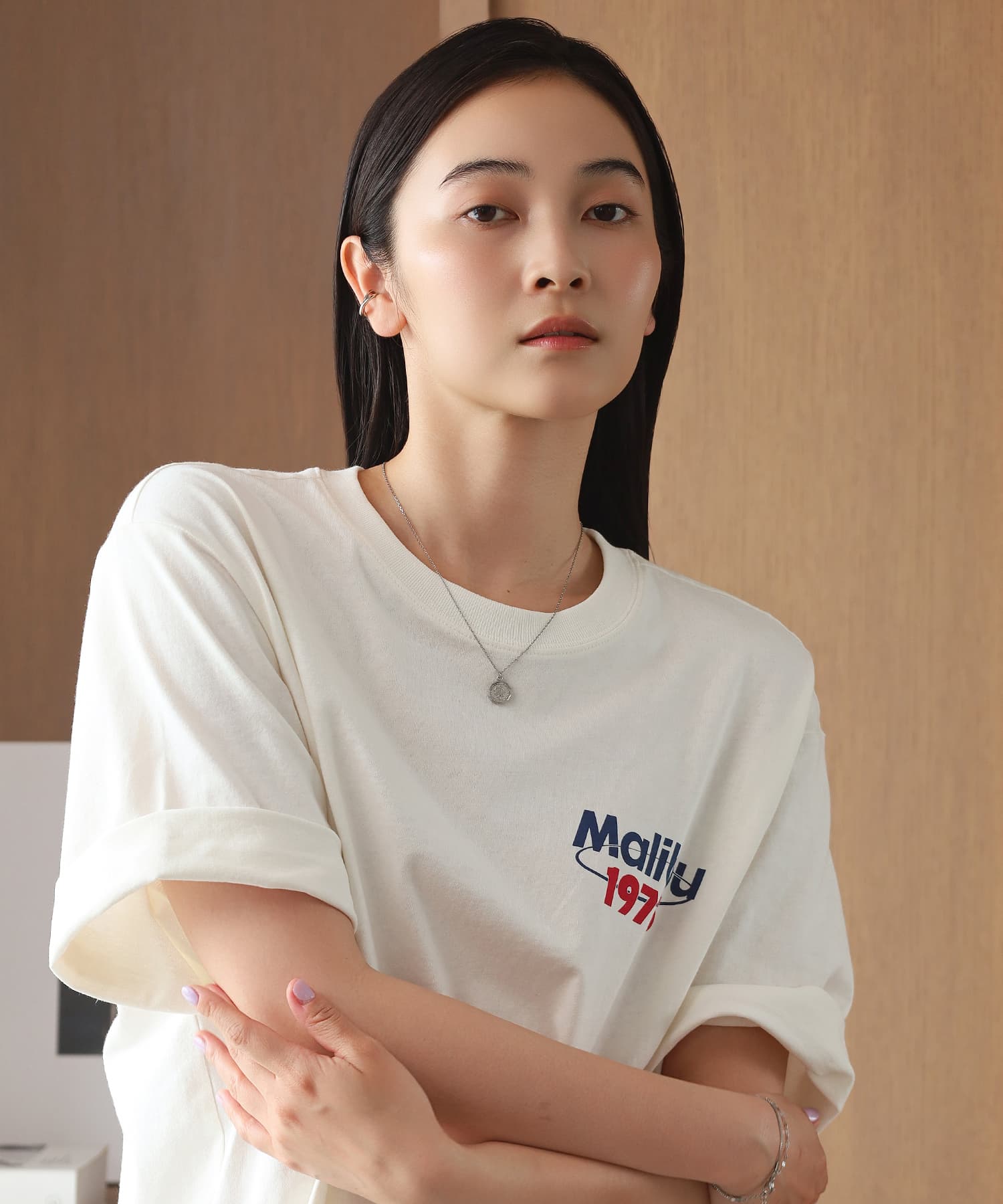 エルエイチエムイー LHME 【WEB限定】”Atrium”ブランチダブルイヤーカフ/サージカルステンレス（金属アレルギー対応） （シルバー） シルバー