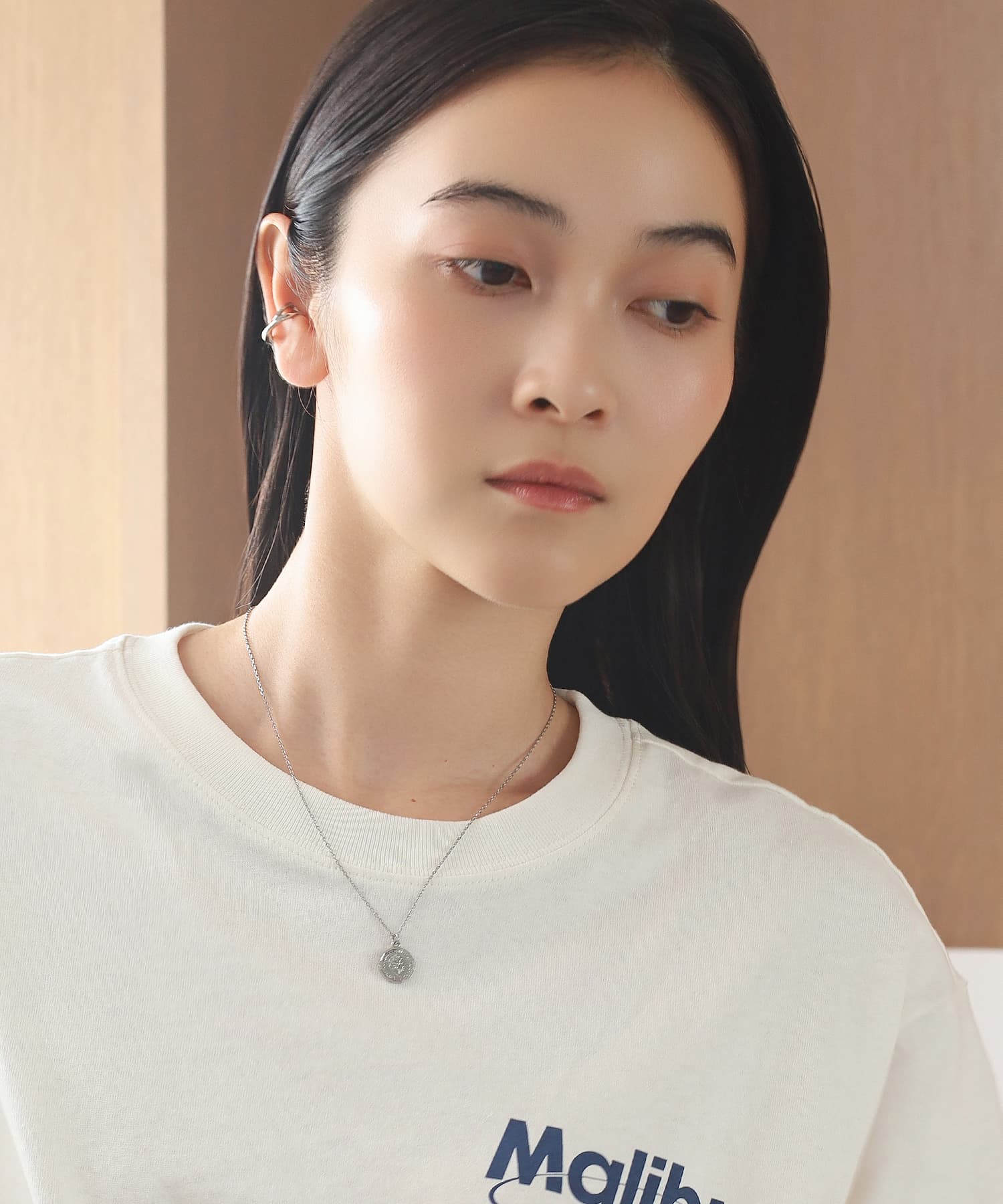 エルエイチエムイー LHME 【WEB限定】”Atrium”ブランチダブルイヤーカフ/サージカルステンレス（金属アレルギー対応） （シルバー） シルバー