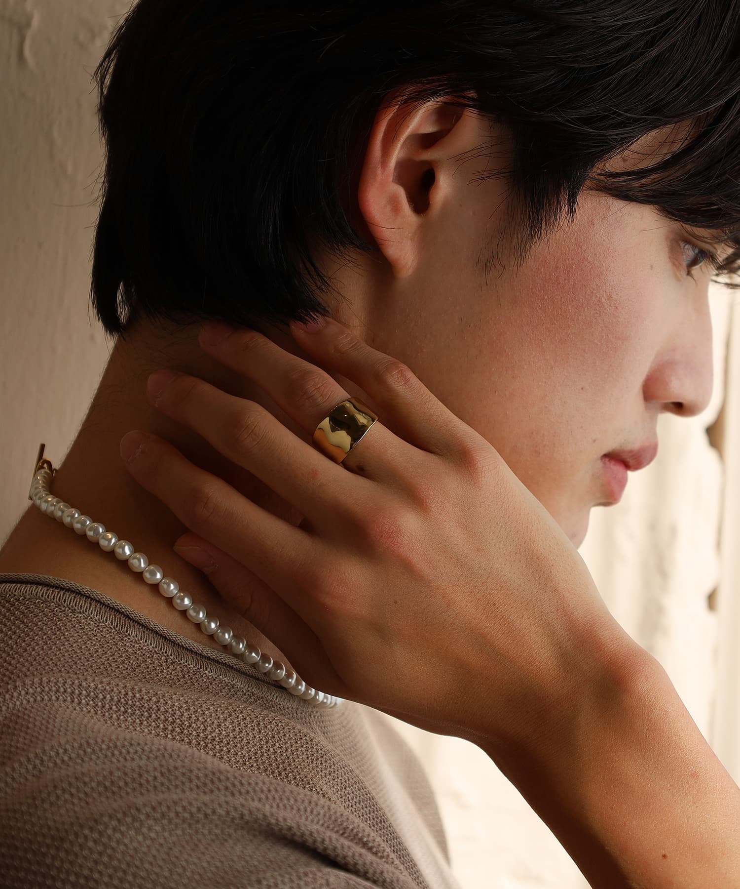 エルエイチエムイー LHME 【WEB限定】”Aqua”リング/サージカルステンレス（金属アレルギー対応） （ゴールド） ゴールド