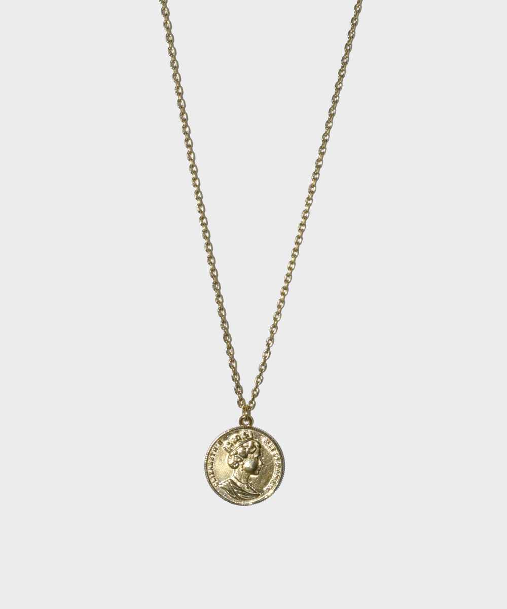 エルエイチエムイー LHME 【WEB限定】”Gleam”コインネックレス/キャット/サージカルステンレス（金属アレルギー対応） （ゴールド） ゴールド