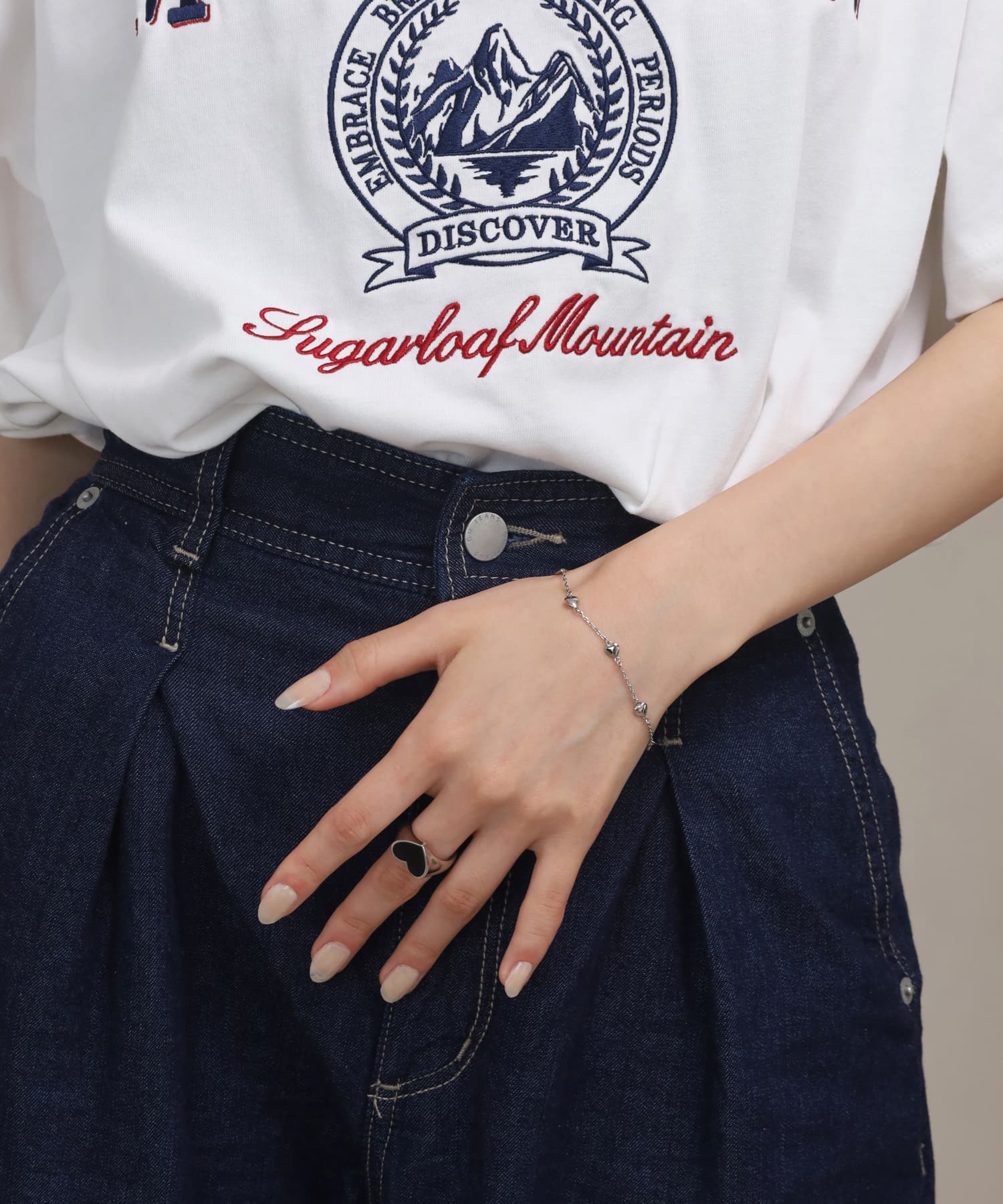 エルエイチエムイー LHME 【WEB限定】“Moment”プチハートブレスレット/サージカルステンレス（金属アレルギー対応） （シルバー） シルバー