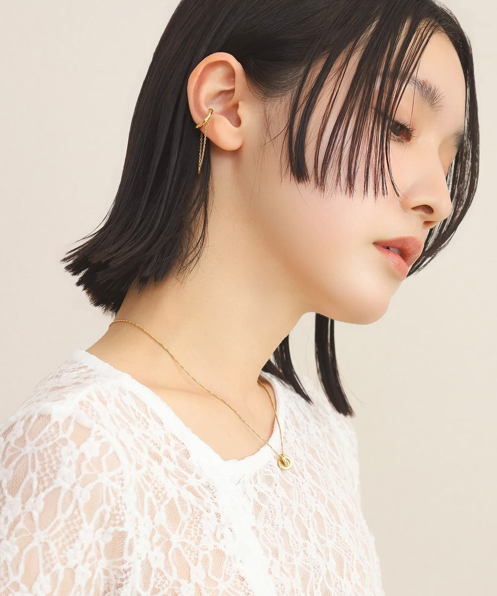 エルエイチエムイー LHME 【WEB限定】”Dear”スリムダブルリングペアネックレス/サージカルステンレス（金属アレルギー対応） （シルバー×ゴールド） シルバー×ゴールド