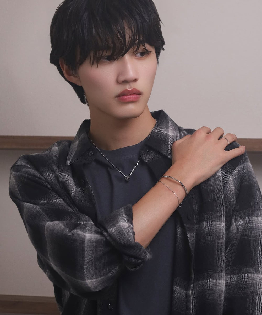 エルエイチエムイー LHME 【WEB限定】”Dear”スリムダブルリングペアネックレス/サージカルステンレス（金属アレルギー対応） （シルバー×ゴールド） シルバー×ゴールド