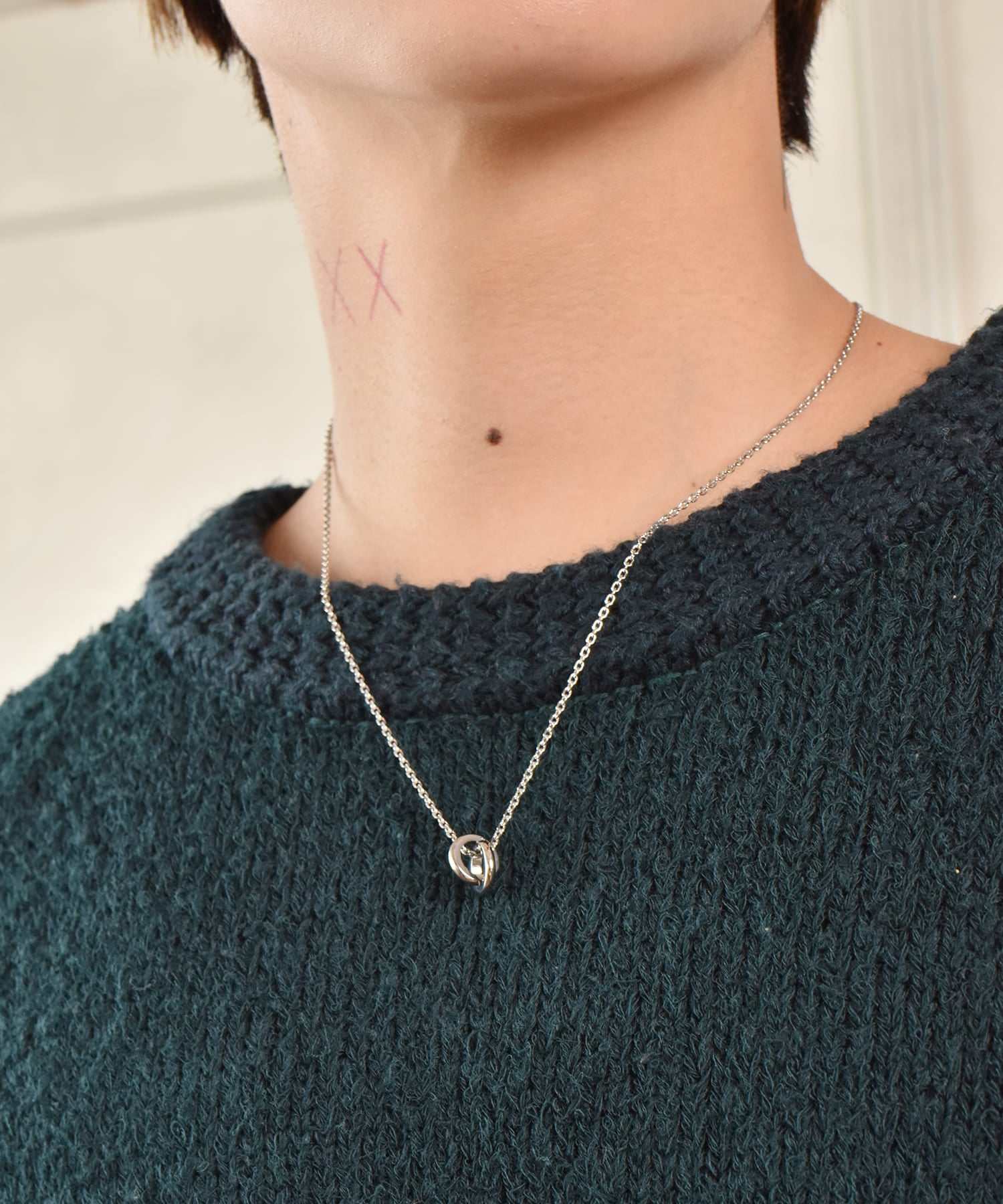 エルエイチエムイー LHME 【WEB限定】”Dear”スリムダブルリングペアネックレス/サージカルステンレス（金属アレルギー対応） （シルバー×ゴールド） シルバー×ゴールド