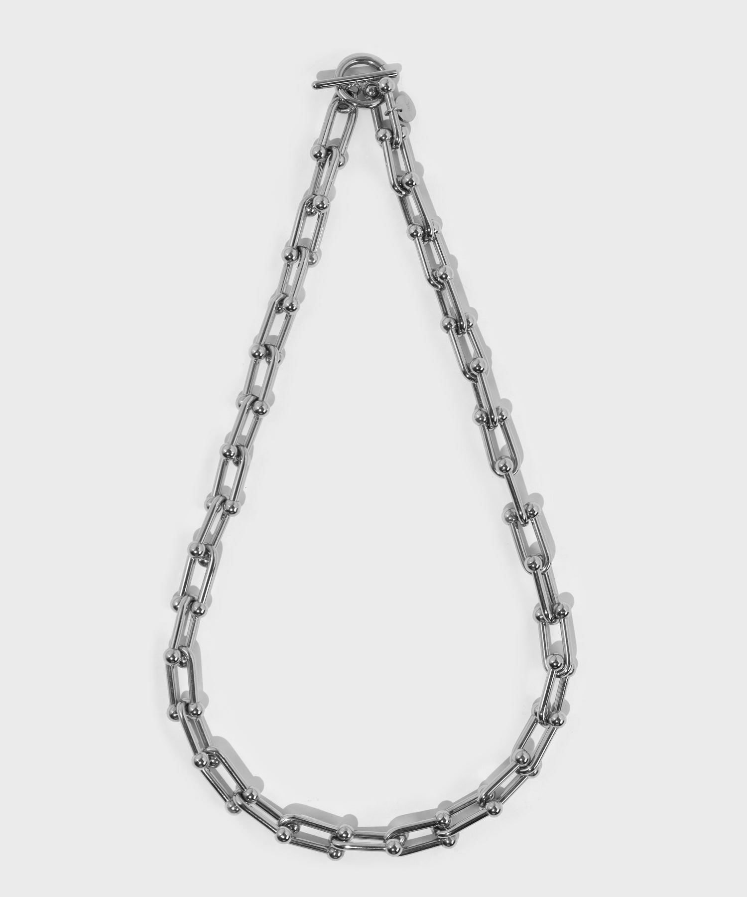エルエイチエムイー LHME “Moment”リンクホースシューチェーンネックレス/サージカルステンレス316L（金属アレルギー対応） （シルバー） シルバー