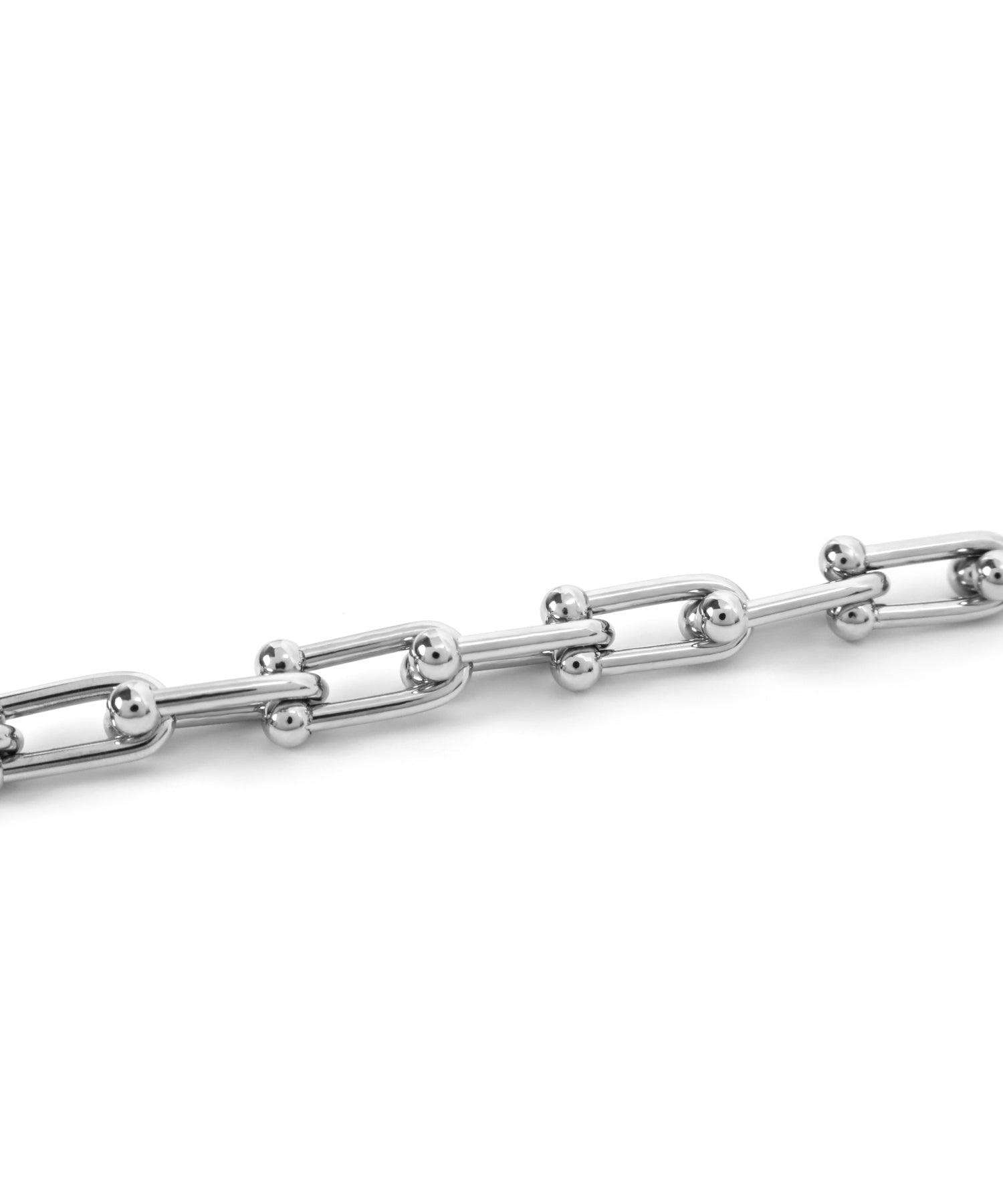 エルエイチエムイー LHME “Moment”リンクホースシューチェーンネックレス/サージカルステンレス316L（金属アレルギー対応） （シルバー） シルバー