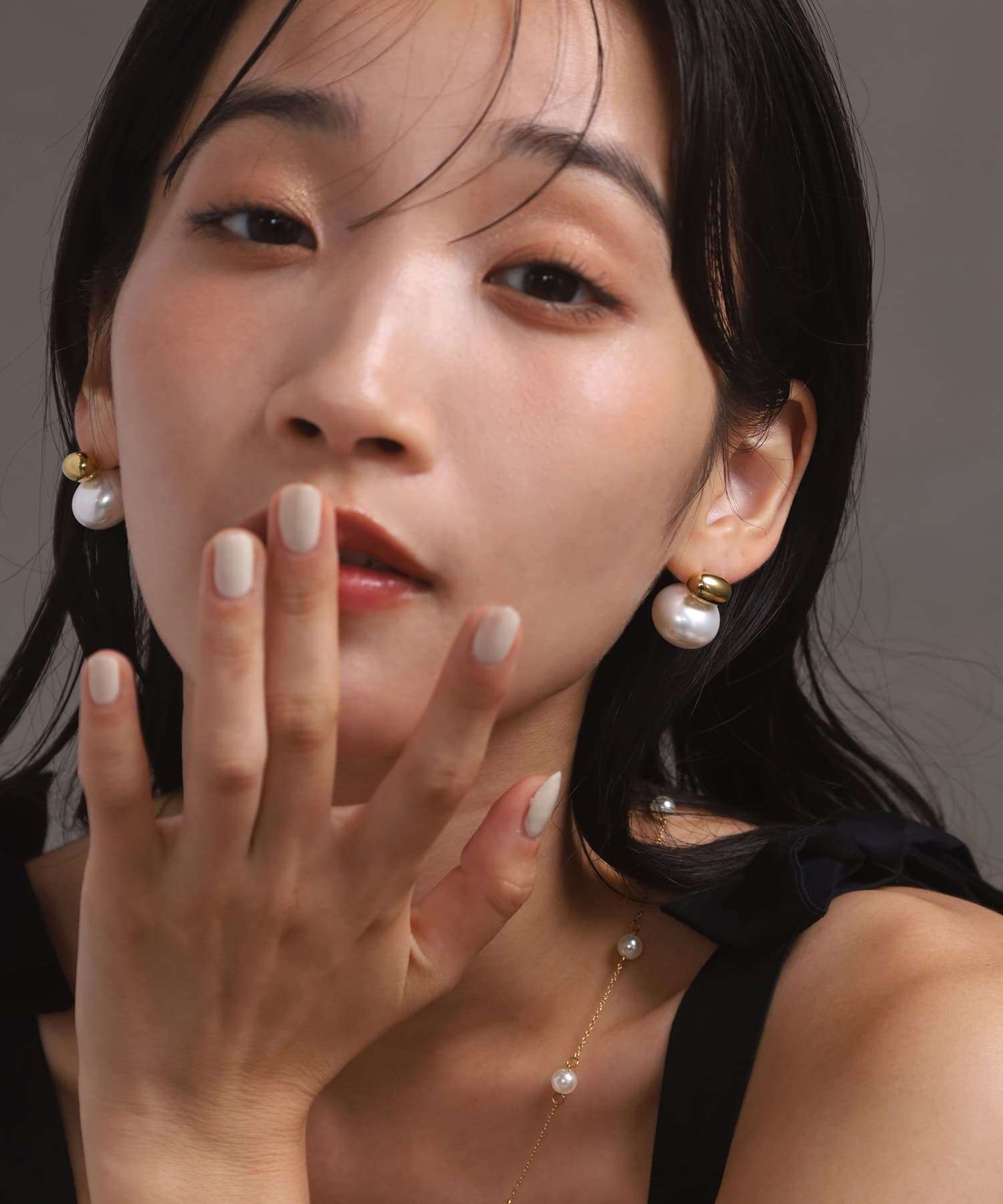 エルエイチエムイー LHME 【WEB限定】“MELLOW”プランプパールピアス/サージカルステンレス（金属アレルギー対応） （ゴールド） ゴールド