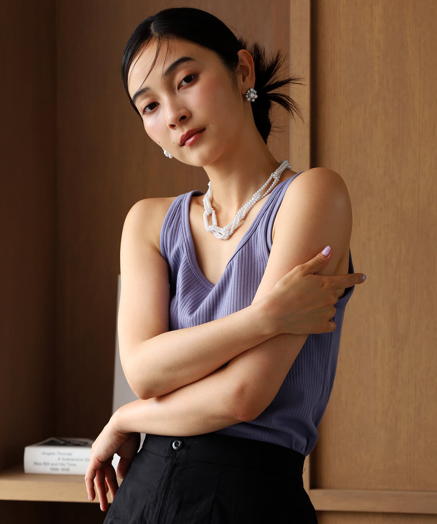 エルエイチエムイー LHME 【WEB限定】“MELLOW”パールビジューピアス/サージカルステンレス（金属アレルギー対応） （シルバー） シルバー