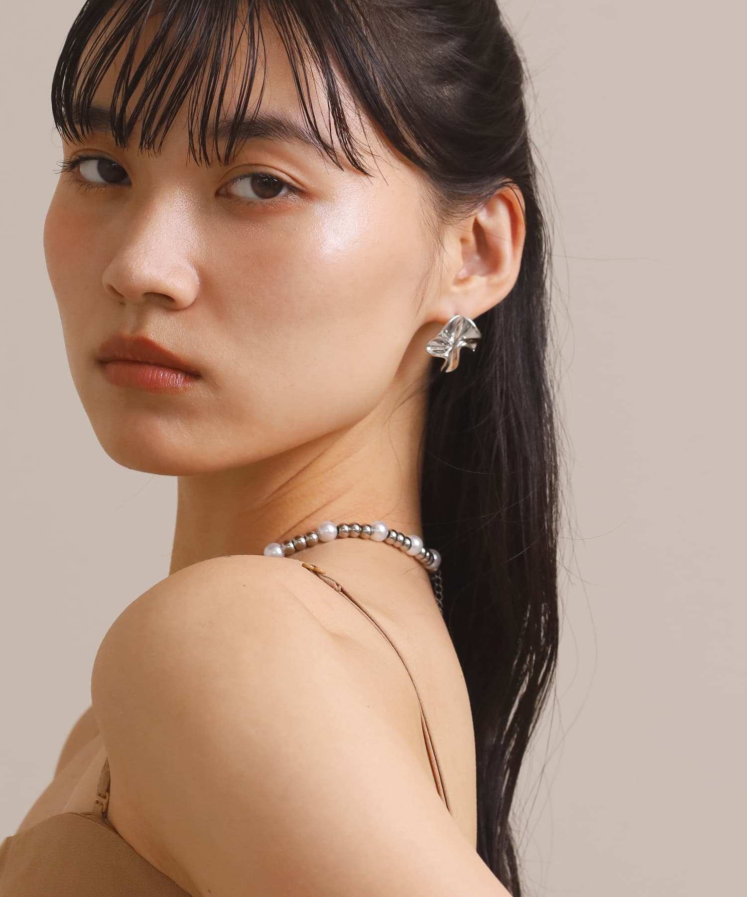 エルエイチエムイー LHME 【WEB限定】“Moment”シャーリングピアス/サージカルステンレス（金属アレルギー対応） （シルバー） シルバー