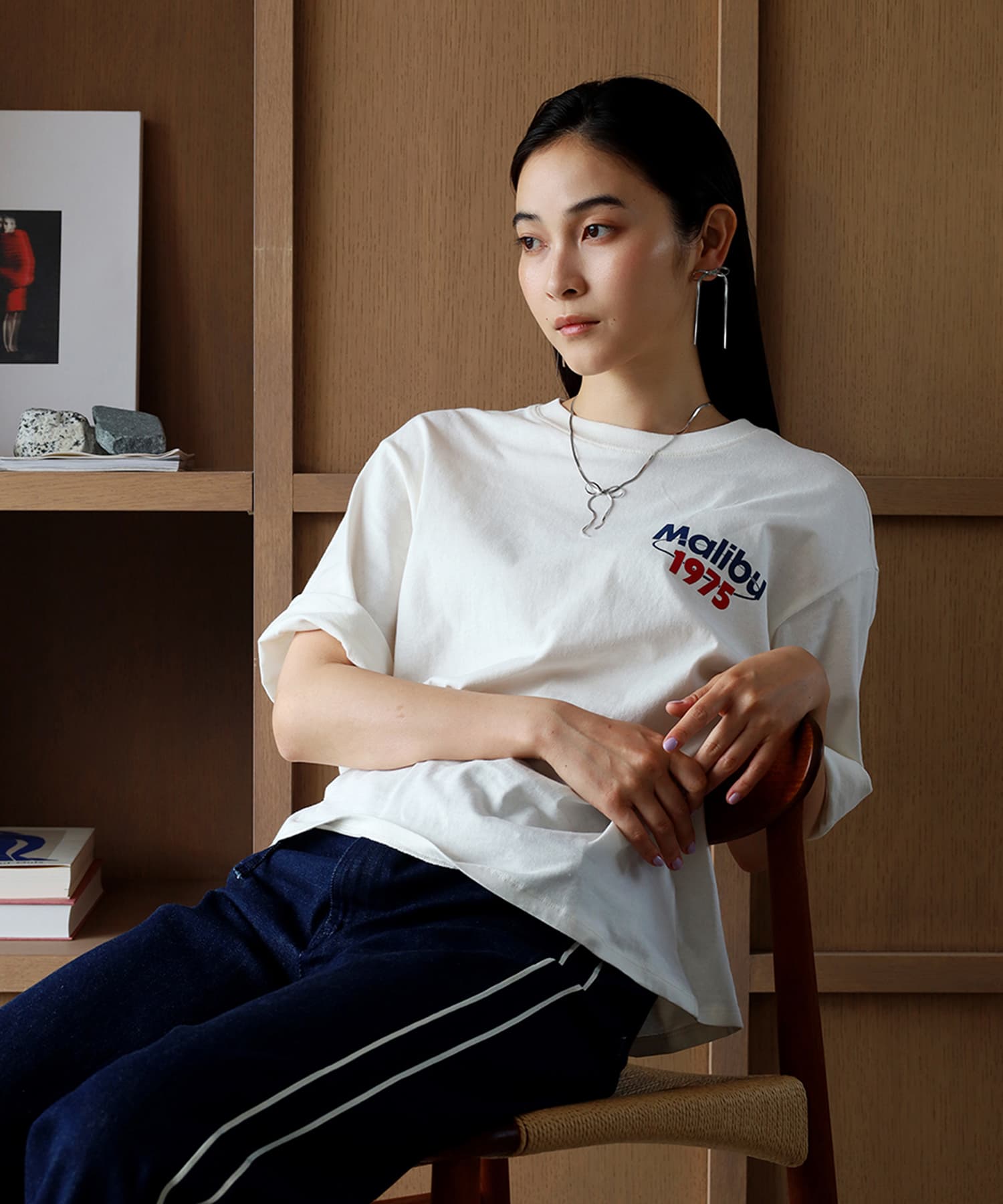 エルエイチエムイー LHME 【WEB限定】“Moment”ベネチアンリボンネックレス/ステンレススティール （シルバー） シルバー