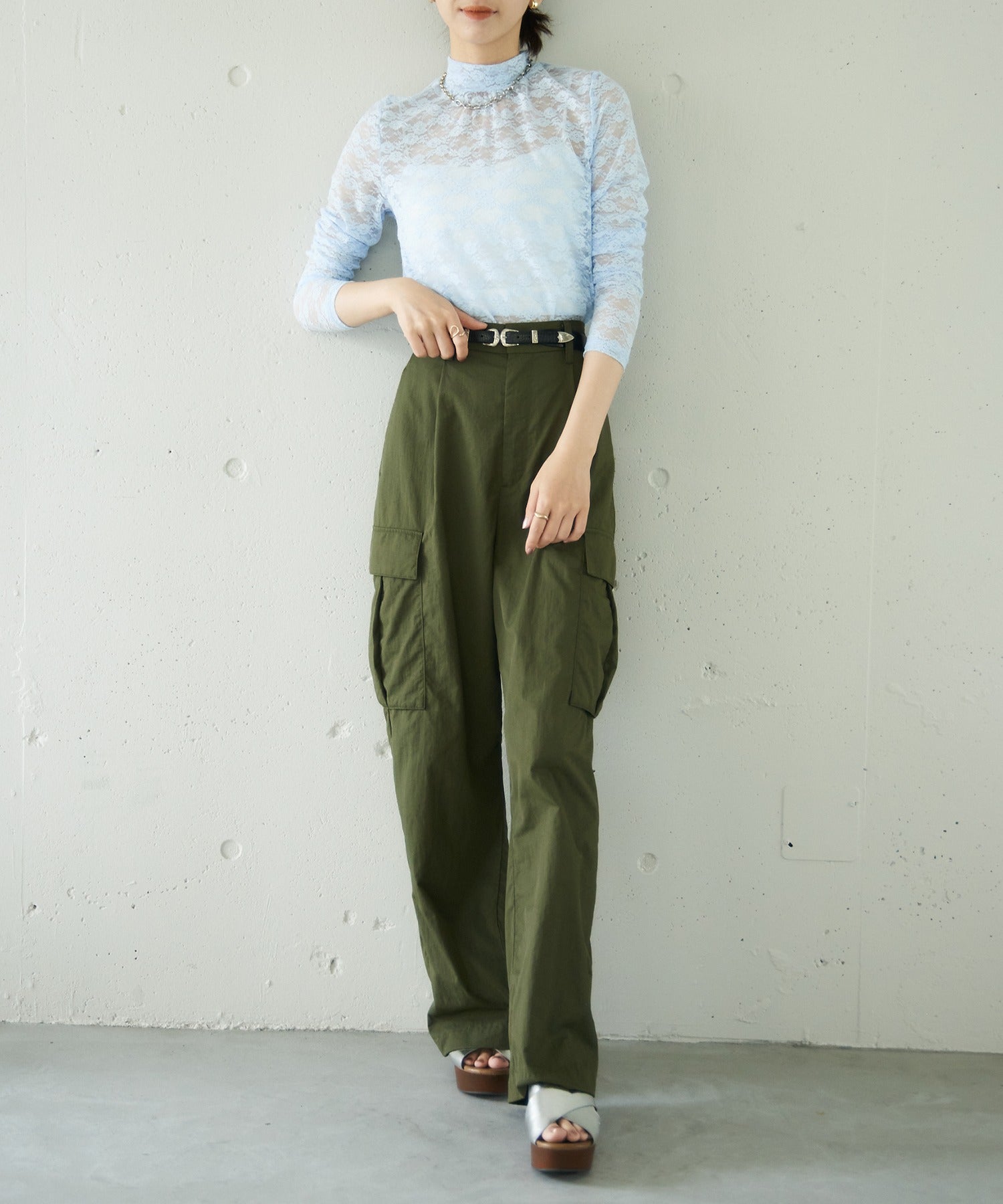 美尚微風夢想 MAISON BREEZE reveur 蕾絲 高領 上衣 長袖 透視上衣 蕾絲上衣 透視感 內搭 透視