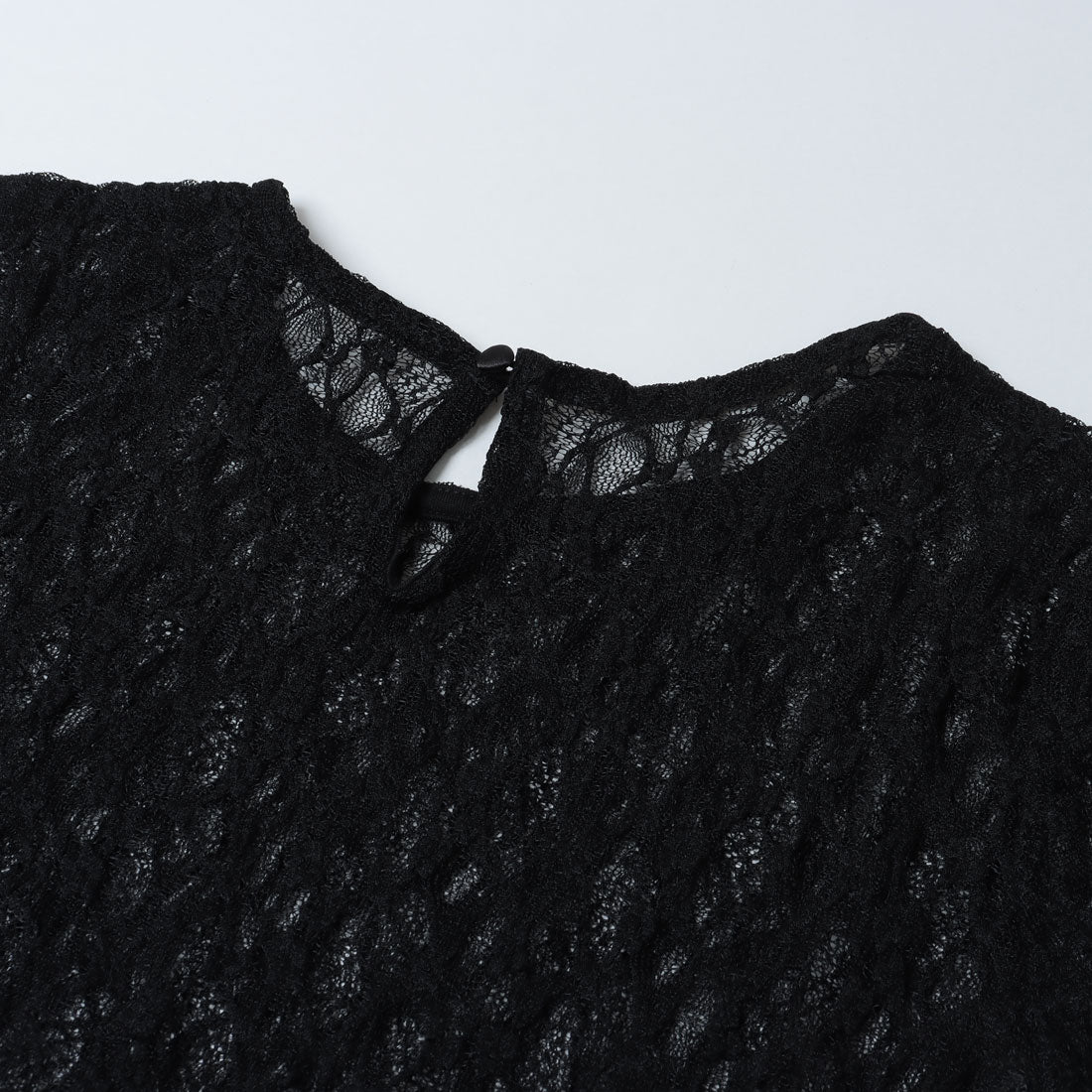 メゾンブリーズレヴール MAISON BREEZE reveur Flower lace T-shirt フラワーレースTシャツ （ブラック） ブラック